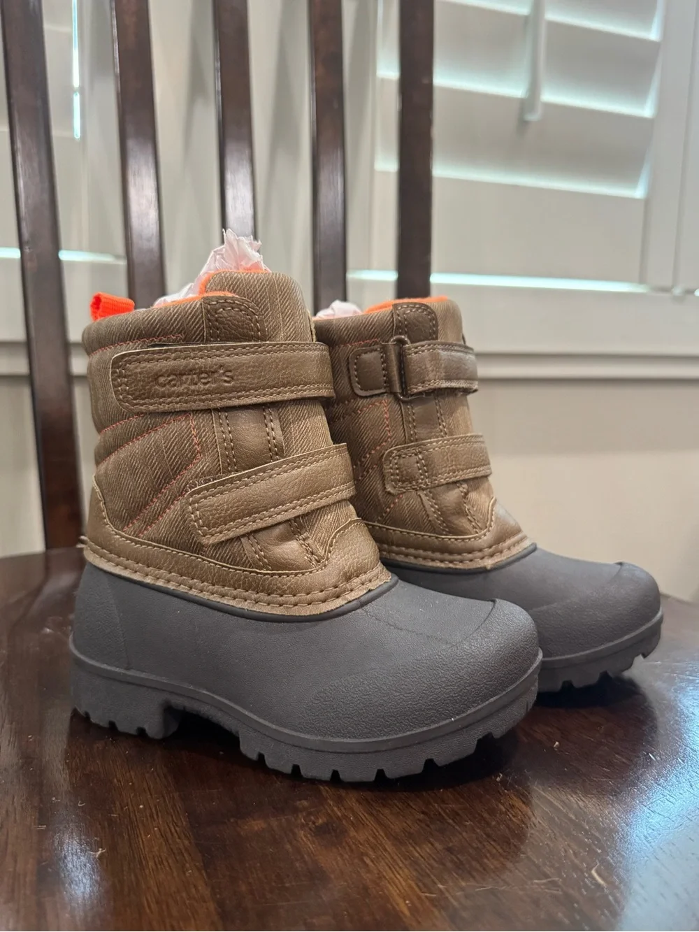 Carter’s Brown & Gray Insulated Winter Boots-BRAND NEW